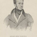 Image: Black and white 1826 engraving of Edward Gibbon Wakefield