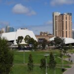 Image: View of buildings and parklands