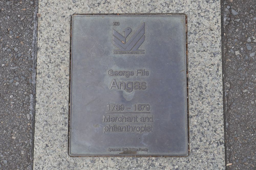 J150 Plaque, George Fife Angas