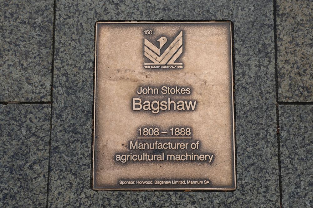 J150 Plaque, John Stokes Bagshaw