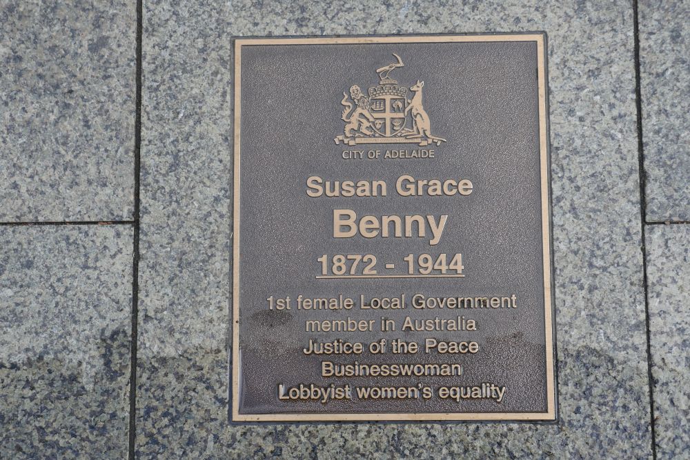 Susan Grace Benny Plaque