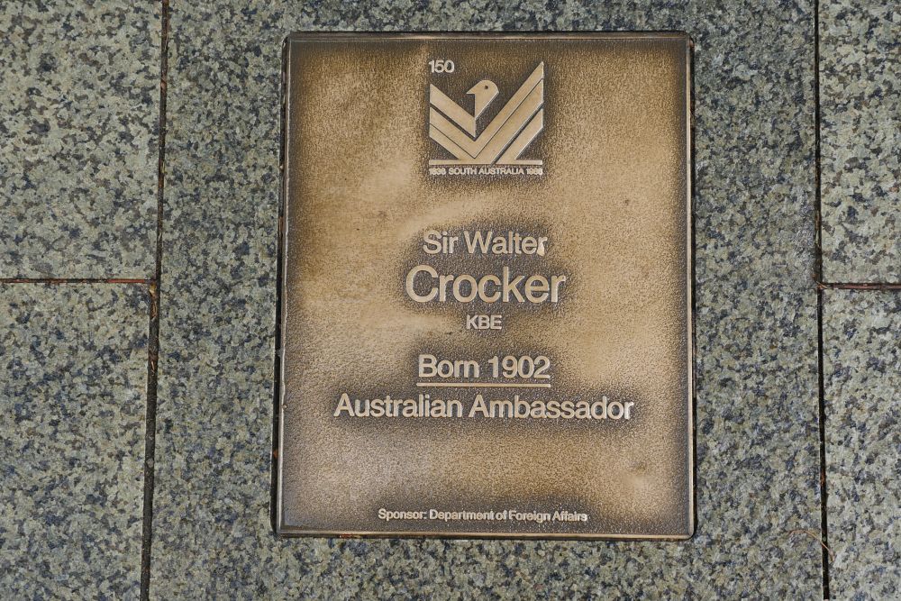 J150 Plaque, Sir Walter Crocker