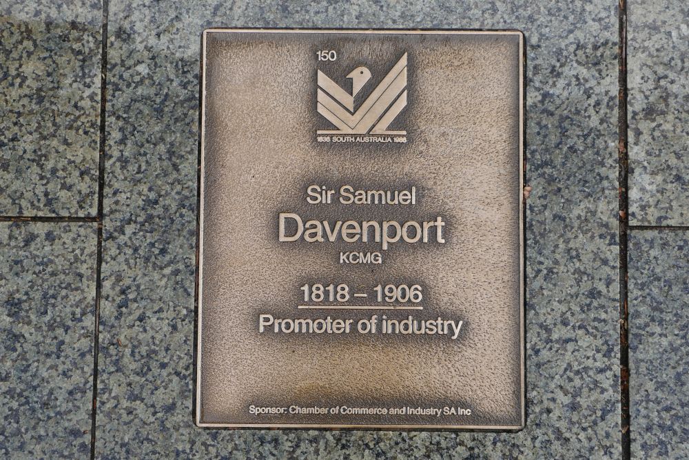 J150 Plaque, Sir Samuel Davenport