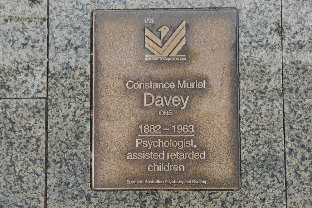 J150 Plaque, Constance Muriel Davey