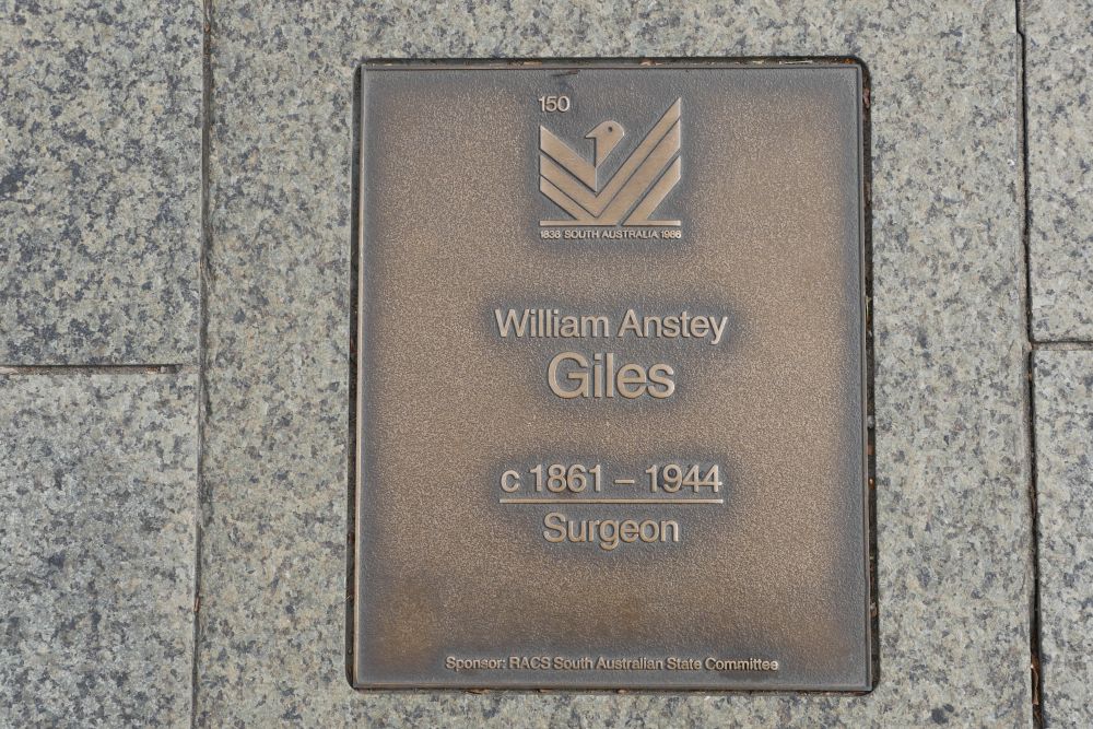 J150 Plaque, William Anstey Giles