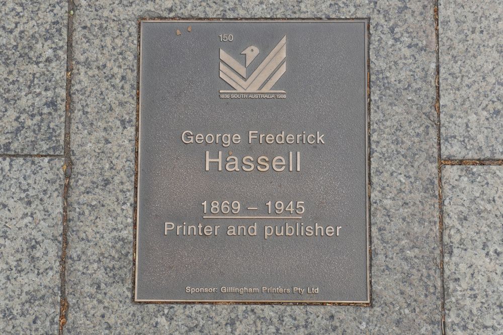 J150 Plaque, George Frederick Hassell