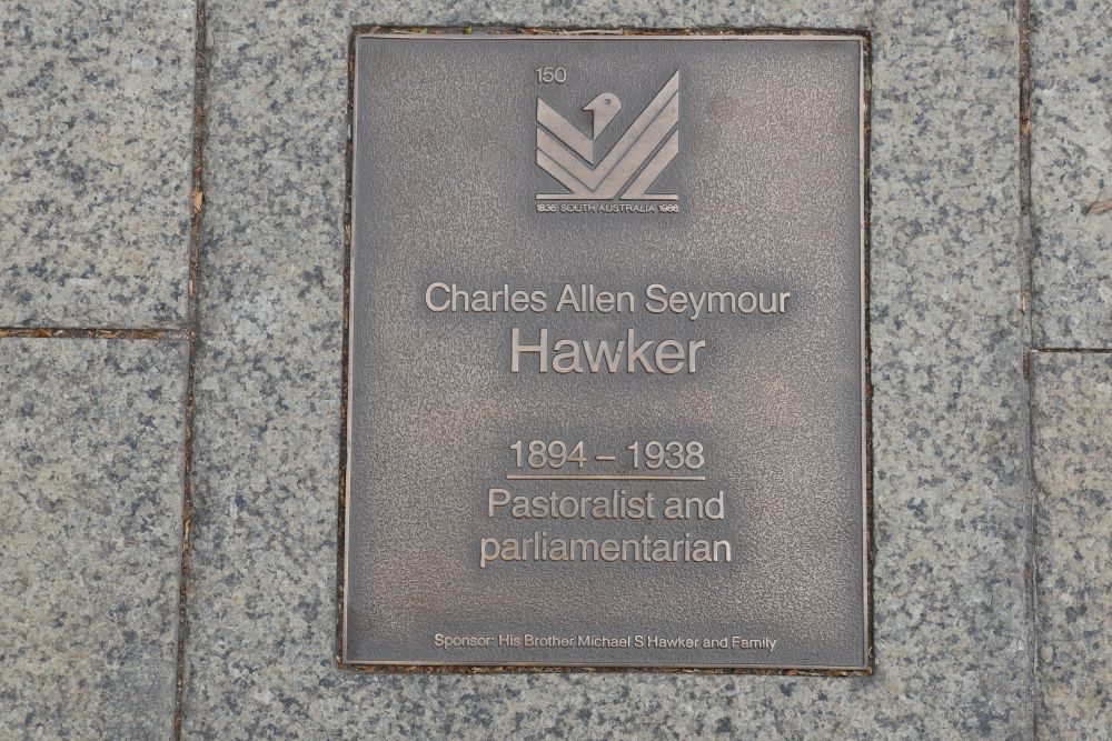 J150 Plaque, Charles Allan Seymour Hawker