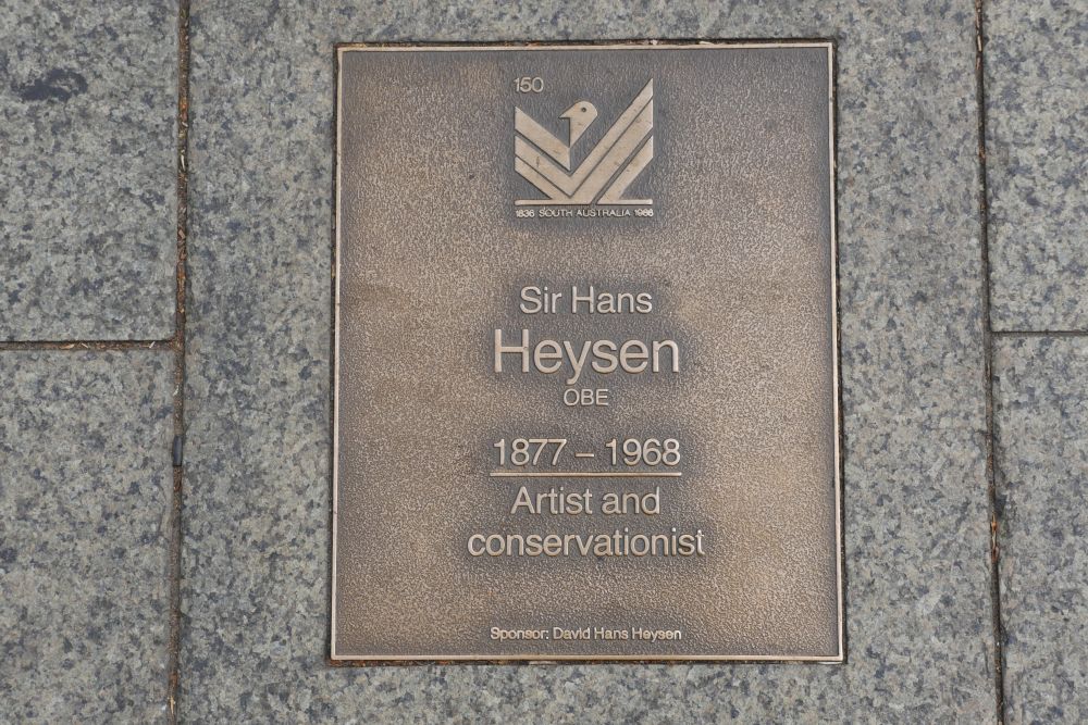 J150 Plaque, Sir Hans Heysen