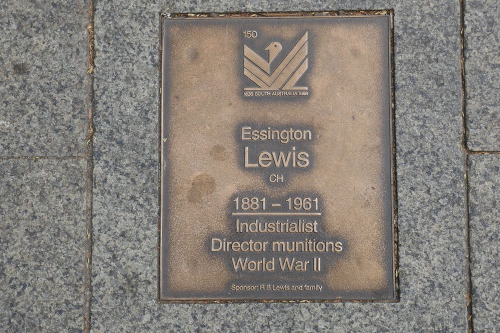 J150 Plaque, Essington Lewis