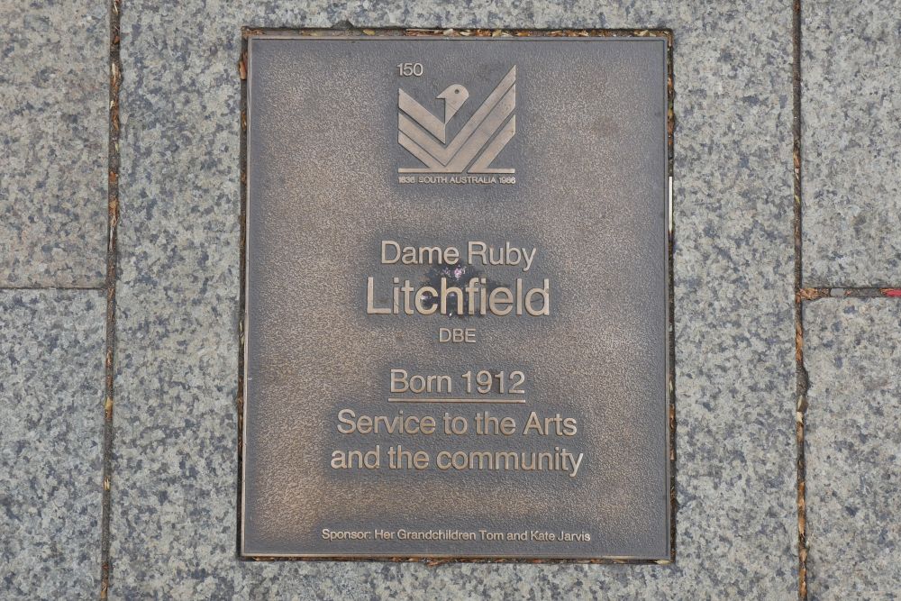 J150 Plaque, Dame Ruby Litchfield