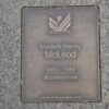 Image: Murdoch Stanley McLeod Plaque