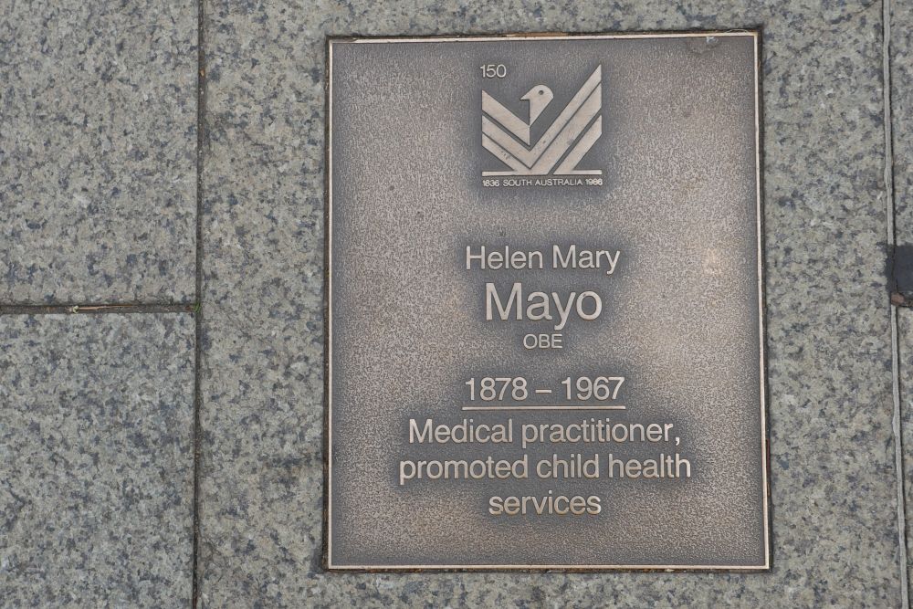 J150 Plaque, Helen Mary Mayo