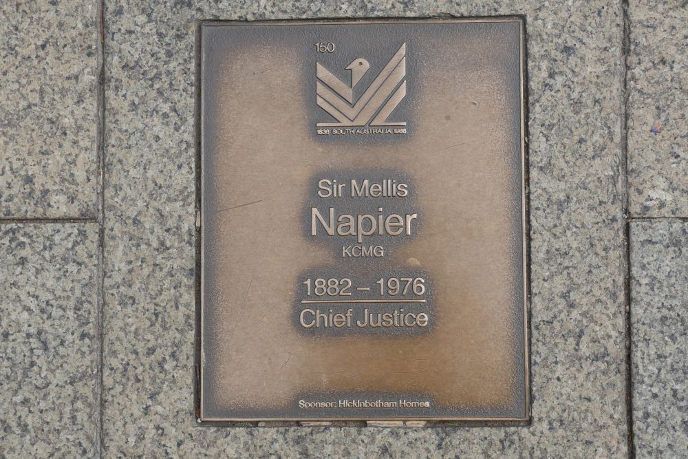 J150 Plaque, Sir Mellis Napier