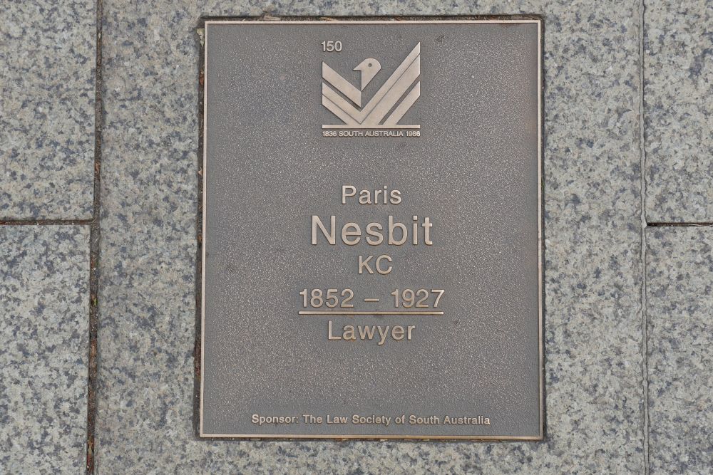 J150 Plaque, Paris Nesbit