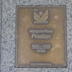 Image: Margaret Rose Preston Plaque