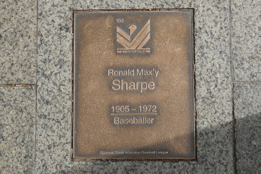 J150 Plaque, Ronald Max’y Sharpe