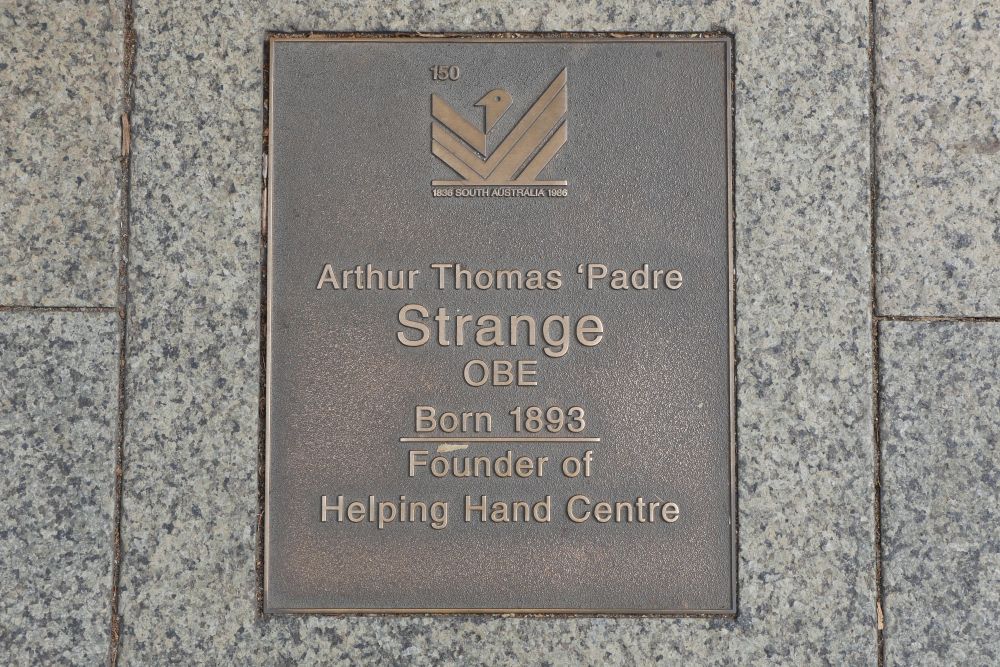 J150 Plaque, ‘Padre’ Arthur Thomas Strange