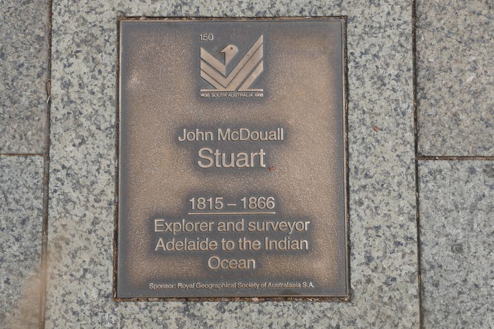 J150 Plaque, John McDouall Stuart