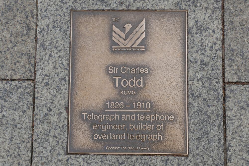 J150 Plaque, Sir Charles Todd