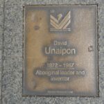 Image: David Unaipon Plaque