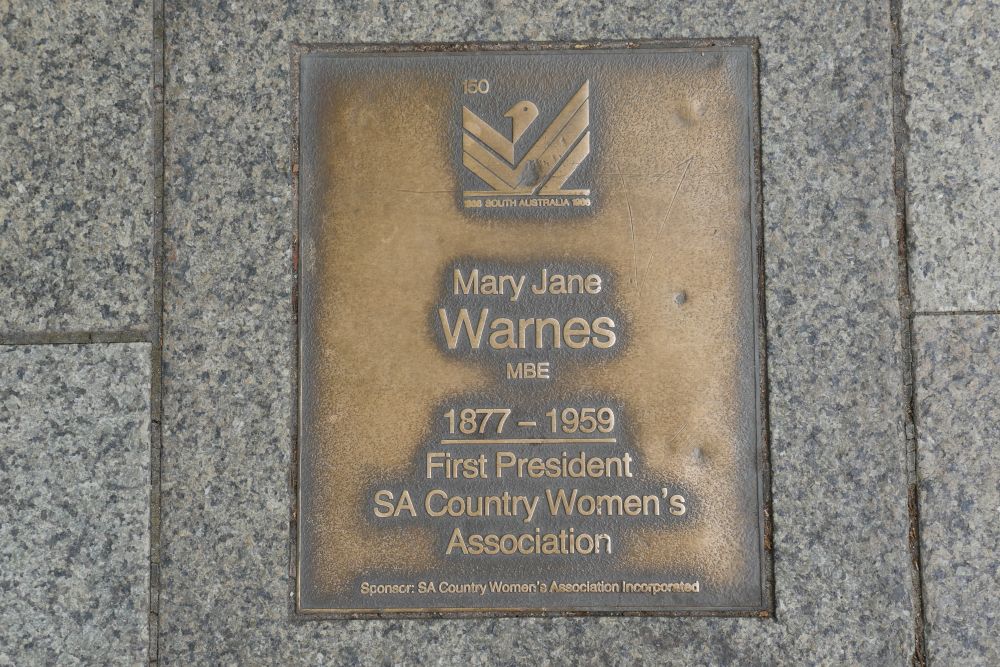 J150 Plaque, Mary Jane Warnes