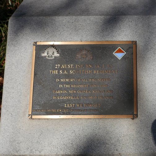 No. 24 | SA Scottish Regiment Memorial