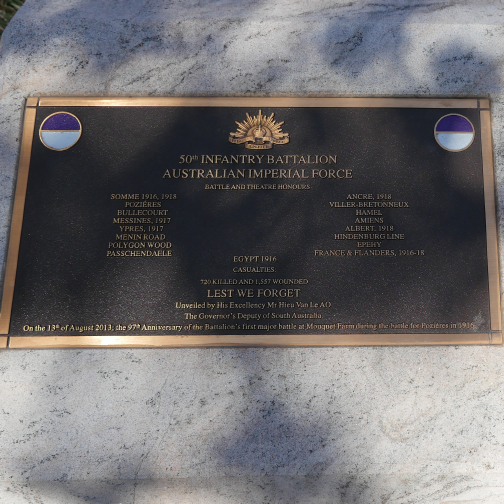 No. 25 | The 50th Infantry Battalion Memorial