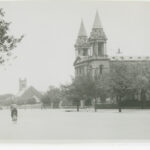 Image: street view of a church.