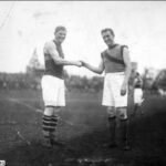 Image: Australian Rules Football players shaking hands