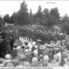 A forty gun salute taking place