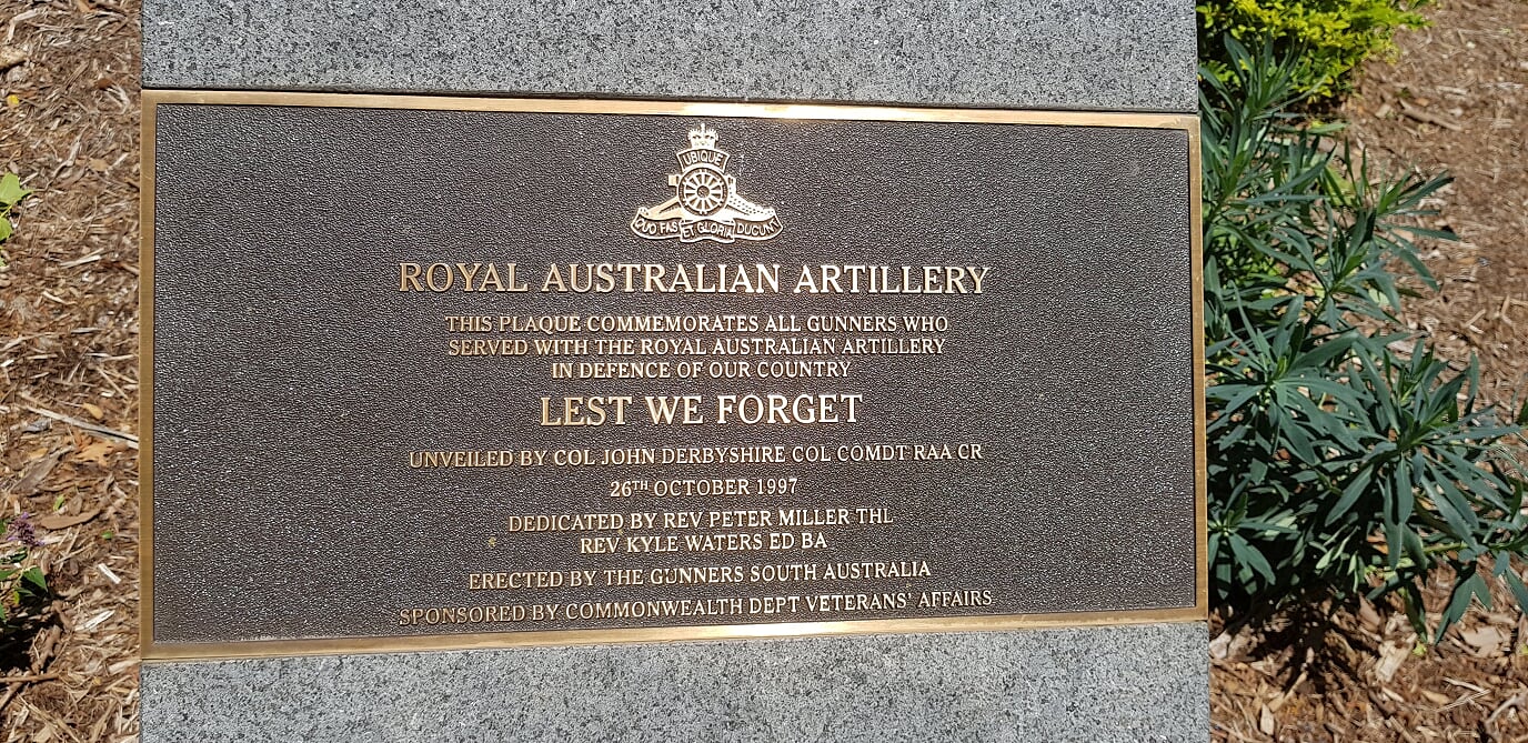 No. 14 | Royal Australian Artillery Memorial