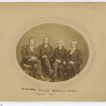 Image: Group portrait of four Uniting Presbyterian ministers. They are seated on chairs.