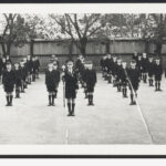 Image: Children from Sturt Street School Drum and Fife Band standing in formation, c. 1935