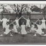 Black and white photograph of girls at Sturt Street Primary School, c. 1935