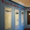 Image: Museum exhibition panels entitled "What Would Have Become of Them?"