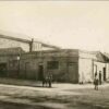 Man and children standing in front of the old Albion Hotel, Morphett Street c.1910